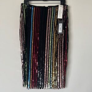 NY&C Gabrielle Union Collection Sequined Skirt